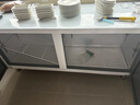 新飛（frestec）冷藏工作臺冰柜商用冷凍不銹鋼操作臺冰柜奶茶店設備全套水吧臺冰箱保鮮雙溫平冷工作臺冷藏冰柜 2.0M*0.6M*0.8M冷藏【中梁/回彈門(mén)】 曬單實(shí)拍圖