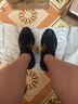 阿迪達(dá)斯 Yeezy350黑武士夏日透氣男女椰子休閑鞋 HQ6319 44 曬單實(shí)拍圖