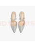 他她（TATA）涼鞋女鞋2025夏季新款法式氣質(zhì)包頭粗跟后空涼鞋女7GY03BH5 銀色 35 曬單實拍圖