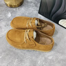 雅格獅丹（Aquascutum）男鞋夏季2025新款商務(wù)休閑皮鞋男士真皮工裝鞋 黃棕 【英國百年品牌】 40 -適合運動(dòng)鞋41碼 曬單實(shí)拍圖