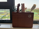 瑪格途高端廚房刀架置物架筷子架多功能菜刀菜板一體收納架實(shí)木刀座家用 烏檀木刀架常規款【不帶砧板架】 曬單實(shí)拍圖