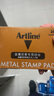 旗牌（Shachihata）Artline 辦公財務(wù)金屬印章印臺銅章印臺油性墨水印尼印臺印泥 106*67mm 大號紅色 EHP-3 曬單實拍圖