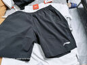 李寧運動(dòng)套裝男夏季新款速干短褲短袖帥氣大碼青少年學(xué)生夏裝套裝 白色涂鴉短袖+黑色速干短褲 XXL/185 (170-185斤) 曬單實(shí)拍圖