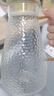 富光冷水壺玻璃耐高溫家用大容量水瓶白開(kāi)水杯家庭套裝扎壺茶壺涼水壺 錘紋壺2200ml 曬單實(shí)拍圖