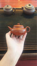 雋壺堂宜興全手工雙線水平家用功夫茶具煮茶泡茶壺 紫砂壺原礦皺皮朱泥 雙線水平 140ml 曬單實(shí)拍圖