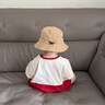 G.DUCKKIDS小黃鴨嬰兒包屁衣服夏季薄款新生兒連體衣可愛滿月百天三角爬爬服 酒紅 66cm 66碼0-3月建議寶寶4-6公斤 曬單實拍圖