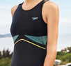 速比濤（Speedo）黑標Hero6.0鯊魚(yú)皮極光線(xiàn)雕塑形平角連體泳衣女競速訓練 黑色 34 曬單實(shí)拍圖