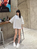 ASH【明星同款】女鞋2025夏季新款MOBY真皮小白鞋女厚底百搭休閑鞋 白色 38 曬單實(shí)拍圖