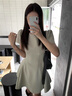 蘭戀淑法式連衣裙裙子女夏季2025新款小個子顯瘦赫本風(fēng)氣質(zhì)小香風(fēng)小裙子 法式收腰短袖連衣裙【綠色】 均碼 【建議110斤內(nèi)】 曬單實拍圖