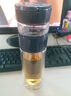 苗苗紅高端茶水分離雙層玻璃杯泡茶杯大容量耐摔便攜辦公杯長(cháng)輩禮物YJ B89一層玻璃杯身C640ml 曬單實(shí)拍圖