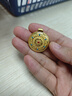 兆亮【老鋪同款】足金黃金吊墜女款八寶羅盤琺瑯金墜子平安扣掛墜禮物 1.8-1.9克（配送圖片掛繩）硬金工藝款 曬單實拍圖