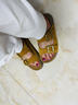 他她TATA厚底勃肯鞋女沙灘拖鞋女外穿涼鞋女2025夏季4QY03BT5黃棕 37 曬單實(shí)拍圖