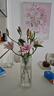 范爺家 花瓶高級(jí)感玻璃擺件客廳插花透明輕奢水養(yǎng)百合玫瑰水培鮮花專用 曬單實(shí)拍圖
