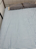 素時代床笠 床墊保護(hù)套防塵罩全包可水洗防滑床罩 布丁藍(lán)1.8x2米 曬單實(shí)拍圖