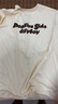 江南先生日系趣味LOGO刺繡短袖T恤男女夏季潮牌情侶裝半袖tee 淺杏色 M 曬單實(shí)拍圖