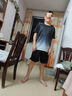 步銳特（BURUITE）運(yùn)動(dòng)套裝男夏季健身衣服速干短袖T恤籃球羽毛球訓(xùn)練短褲跑步裝備 曬單實(shí)拍圖