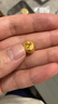 行金銀中足金999五帝幣手鏈轉(zhuǎn)運珠金錢幣DIY編繩手串手繩 生日禮物 康熙通寶（克重多退少補） 約0.5g 曬單實拍圖