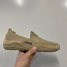 Jeep吉普豆豆鞋男夏季透氣網(wǎng)面運(yùn)動(dòng)休閑鞋男輕便軟底一腳蹬懶人鞋男 沙色(皮鞋碼) 41 曬單實(shí)拍圖