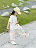 mlgt kids童裝女童套裝2025夏季新款兒童洋氣短袖T恤寶寶防蚊褲兩件套 米杏色 110 cm 【建議身高105cm左右】 曬單實(shí)拍圖