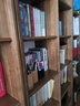 溪木工坊實(shí)木書架落地定制滿墻書柜新中式老榆木博古架陳列架客廳書房家具 三列無抽屜133.5cm 曬單實(shí)拍圖