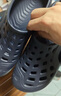 迪卡儂（DECATHLON）游泳男士涼鞋沙灘拖鞋洞洞鞋外穿NABD2028000深藍色網(wǎng)格款42碼 曬單實拍圖