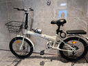 永久（FOREVER）折疊自行車(chē)輕便攜小型上班單車(chē)變速學(xué)生男大人成年 單速 【免安裝】灰色-輻條-充氣 20寸  適合身高140-165cm 曬單實(shí)拍圖