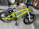 鳳凰兒童自行車男女寶寶小孩山地車3-5-6-8-10-12-16歲學(xué)生腳踏車禮物 【高配單速-一體輪】歐碧綠+禮包 18寸-單速輔助輪腳撐，變速腳撐 曬單實(shí)拍圖