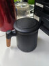 京東京造茶杯便攜式黑陶茶泡茶壺茶杯功夫茶具辦公杯隨身茶壺容量400ml 曬單實(shí)拍圖