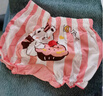 貝瑞加（Babyprints）寶寶內(nèi)褲4條裝女童平角短褲小女孩純棉面包褲柔軟打底褲花朵熊100 曬單實拍圖