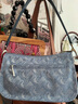 新秀麗（Samsonite）時(shí)尚藝術(shù)聯(lián)名女士單肩斜挎包藍(lán)色印花包包女包手提包NO3畢業(yè)旅行 曬單實(shí)拍圖