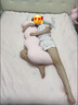 南國伊繡抱枕男女生睡覺專用夾腿側(cè)睡孕婦長條冰絲涼感床上大號(hào)抱枕可拆洗 涼感冰絲睡眠抱枕成人款-蜜桃粉 曬單實(shí)拍圖
