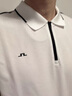 金林德伯格（J.Lindeberg）商場同款GOLF夏季新款運動翻領T恤短袖商務POLO衫男士52513Z019 N35熾光白2.0 L 曬單實拍圖
