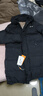 貴人鳥(niǎo)冬季中長(zhǎng)款棉服男款棉衣男加絨厚外套男棉襖子大衣 黑色 L  曬單實(shí)拍圖