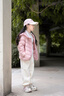 巴拉巴拉童裝兒童羽絨服秋冬裝男女童寶寶短款輕薄外套上衣親子裝純色衣服 糯米粉-連帽-白鴨絨 清潔度1000+ 120 （充絨量42g） 曬單實(shí)拍圖