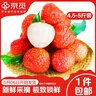 四叔公果蔬雙肩玉荷包荔枝廣東【JD/順豐-閃送】比桂味糯米糍晚新鮮水果禮盒 【金標】稀缺貢品果（單果25g+） 【家庭分享】10斤暢享裝 凈9斤 曬單實拍圖