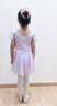 舞東方兒童舞蹈服女童夏季短袖考級練功服幼兒芭蕾舞裙中國舞跳舞舞蹈裙 淺紫色 140 (高130-140cm 重43-53斤) 曬單實(shí)拍圖