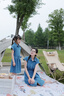 NAUTICA童裝【2025夏季】 女童牛仔連衣裙兒童牛仔裙裝裙子公主裙衣服 淺藍-涼感天絲牛仔 150 曬單實拍圖
