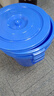 大號垃圾桶戶(hù)外塑料環(huán)保酒店餐廚工業(yè)商用圓形帶蓋大容量收納水桶 80升+蓋（藍色）戶(hù)外和小區 曬單實(shí)拍圖