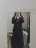 獨束大碼女裝法式秋季上衣女新款微胖mm肌理感優(yōu)雅知性甜美小衫 黑色(DY) XL 曬單實拍圖