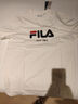 FILA 斐樂(lè )官方男裝情侶款針織短袖衫2025春季新款休閑簡(jiǎn)約舒適純棉T恤 云菇白-WT L （175/96A/L） 曬單實(shí)拍圖