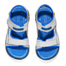 Skechers斯凱奇男童夏季魔術(shù)貼透氣涼鞋兒童柔軟舒適露趾沙灘鞋402271L 灰色/黑色/GYBK 32 曬單實拍圖