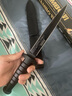 敢死隊蘭博MK9戶外軍士戰(zhàn)術直刀G10高硬度9cr鋼刀野外便攜生存刀 蘭博6號雙刃刺D2鋼刀 34.5cm-大于60°【贈真皮刀套】 曬單實拍圖