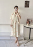 黛夢(mèng)思   DAMOS·LOVE2025年新款睡裙女夏季純棉短袖家居服寬松大碼開(kāi)衫睡衣薄款米色-41280M -女/身高155-161,體重80-105 曬單實(shí)拍圖