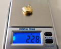 菜百首飾 黃金吊墜 寶寶福字金鎖長命鎖不含鏈 計價 約2.25克 曬單實拍圖