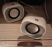 惠普（HP）電腦音響臺式家用有線小音箱超重低音炮小型迷你電競游戲揚聲器 【小團子】糯米白 曬單實拍圖