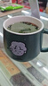 木丁丁 情侶馬克杯單個(gè) 陶瓷帶勺咖啡牛奶水杯子泡茶大容量生日伴手禮物 內(nèi)綠外白-可愛(ài)女孩帶勺 1個(gè) 350ml 曬單實(shí)拍圖
