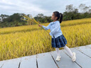 G.DUCKKIDS小黃鴨女童JK套裝秋裝新款學(xué)院風(fēng)兒童三件套女孩朱迪兔子衣服裙子 單件毛衣 100 尺碼2~3歲【 90-100cm】 曬單實(shí)拍圖
