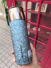 水宜生純鈦保溫杯男士商務(wù)便攜泡茶杯鈦杯養(yǎng)生水杯高檔車載燜茶杯子女士 冰川藍450ml 禮盒裝 曬單實拍圖