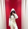 lululemon丨Plush Fleece 女士拉絨可拆卸連帽夾克 LW3HOKS 骨白 XS /4 曬單實(shí)拍圖