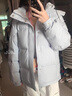 明摩秋MM羽絨服女短款韓版面包服外套冬寬松2024年新款學(xué)生中戲 淡粉色 XL 曬單實(shí)拍圖